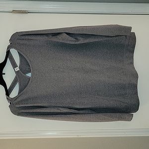 Old Navy Active Go-Dry Keyhole Back Sweatshirt, XXL, Gray